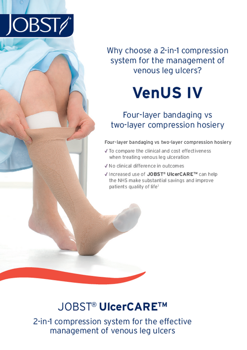 Why choose a 2-in-1 compression  system for the management of  venous leg ulcers?